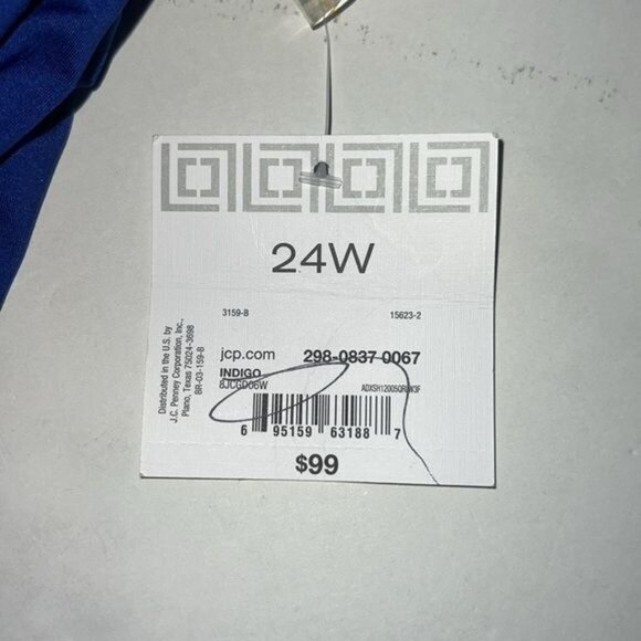 Liz Claiborne Womens Halter One-Piece Swimsuit Size 24W Royal Blue Nylon Blend - Picture 10 of 11